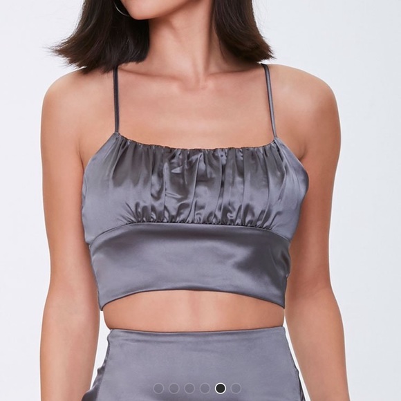 Satin Skirt & Crop Top Set - Picture 5 of 6